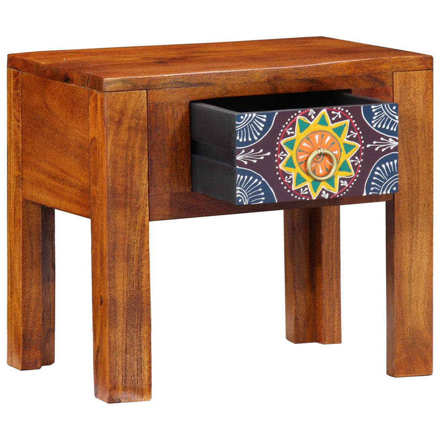 Bijzettafel 40X30X36 Cm Massief Hout Acacia