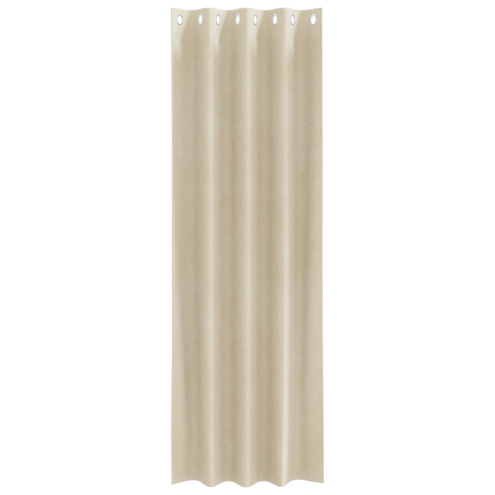 Blackout Gordijnen 2 Stuks Velours Crème 140 x 245 cm met oogjes