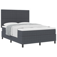 Boxspringbed met matras Donkergrijs 160x200 cm Corduroy stof