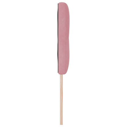 Hoofdbord Met Knopen Gequilt Fluweel Roze 140 cm Lage hoofdbord