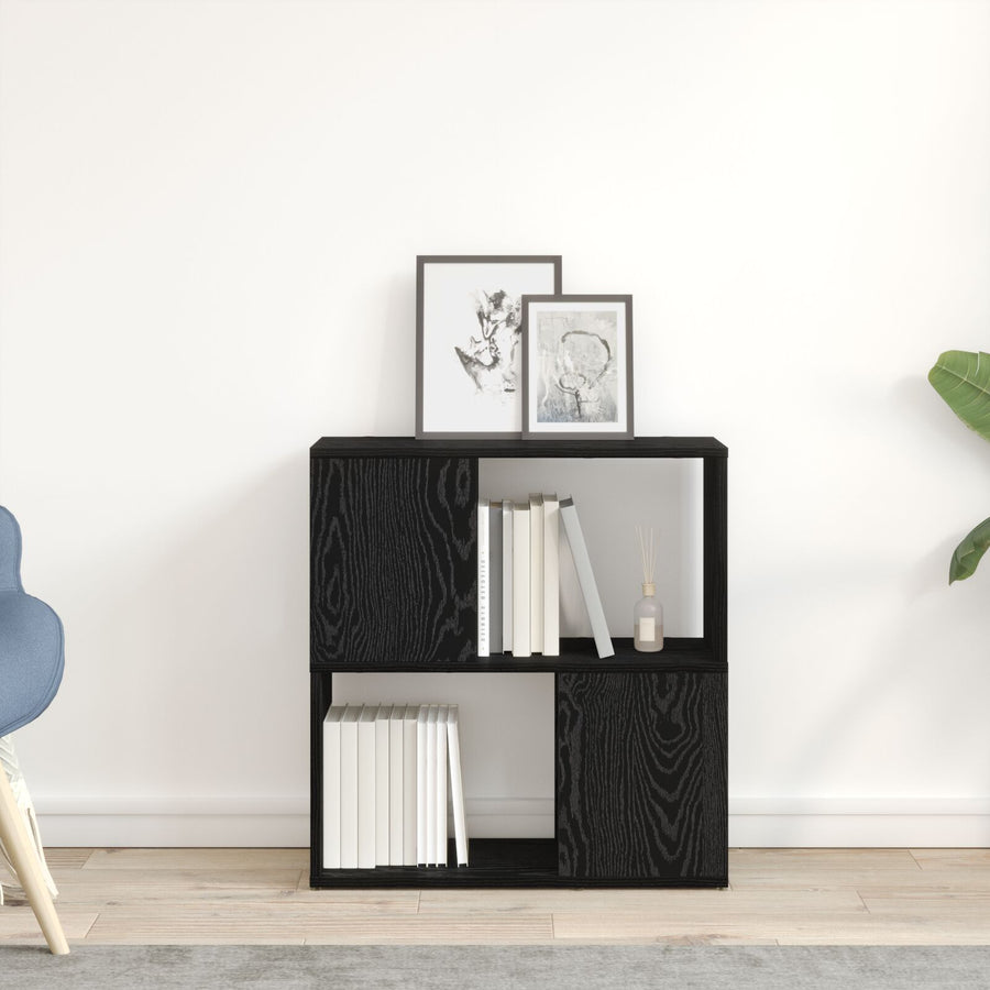 Boekenrek Geëngineerd Hout Zwart eiken 60 x 24 x 63 cm