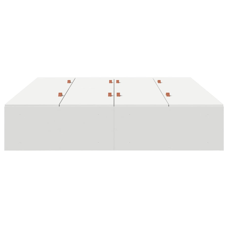 Opbergbedframe Wit 140 x 190 cm