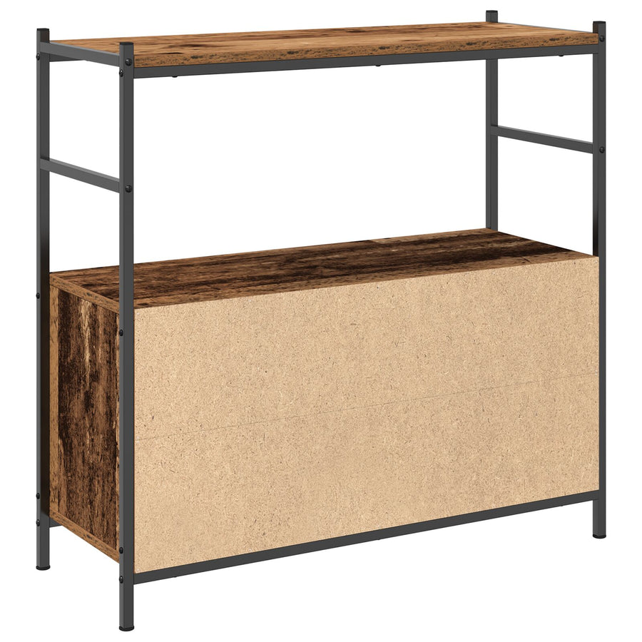 Boekenkast 80X30X Engineered Hout 78,5 cm Gerookt eiken