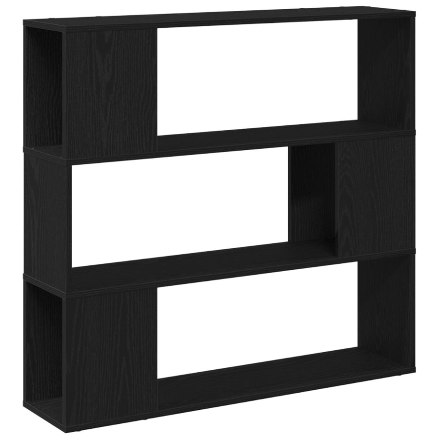 Boekenkast Gemaakt Van Hout Zwart Eiken 100 x 24 x 94 cm