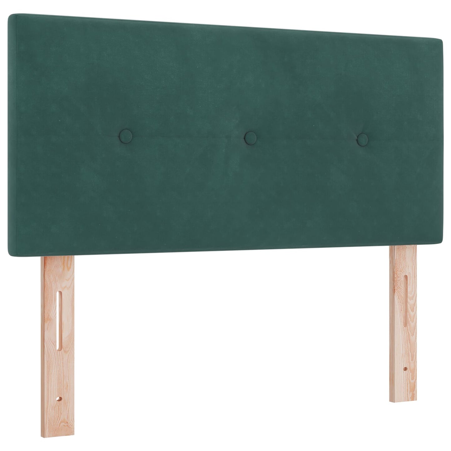 Hoofdbord Met Knopen Velours Donkergroen 100 cm Laag hoofdbord