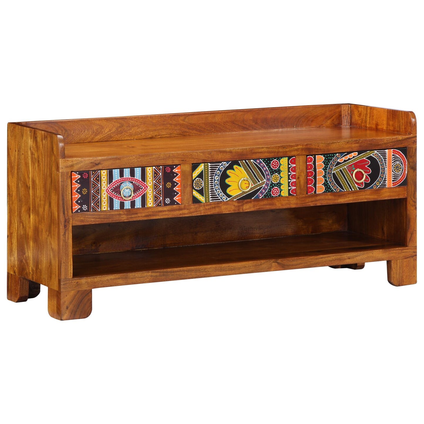 Schoenbank 100X35X45 Cm Massief Acaciahout