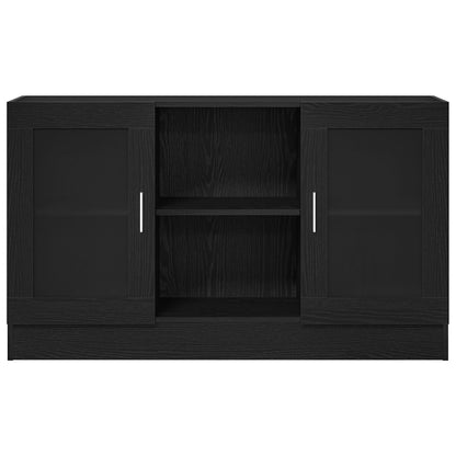 Dressoir Zwart Eiken 120X30,5X70 Cm Gemaakt Van Engineered Hout