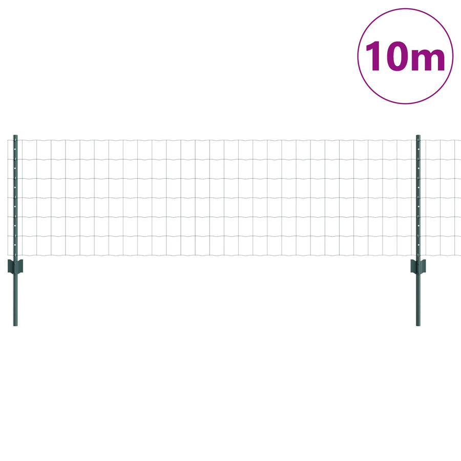 Euro Schutting Met 5 U-Palen Groen 0.6X10 M Staal