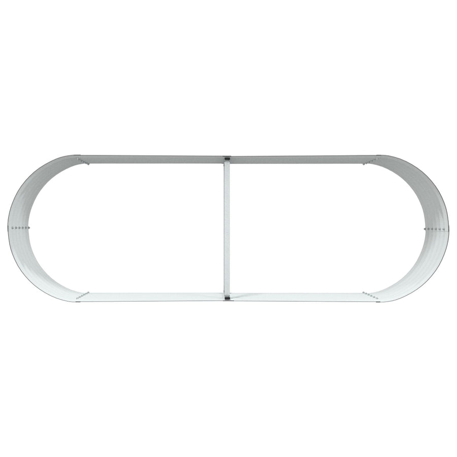 Tuin Verhoogd Bed Gegalvaniseerd Staal 240 x 80 x 44 cm Bruin