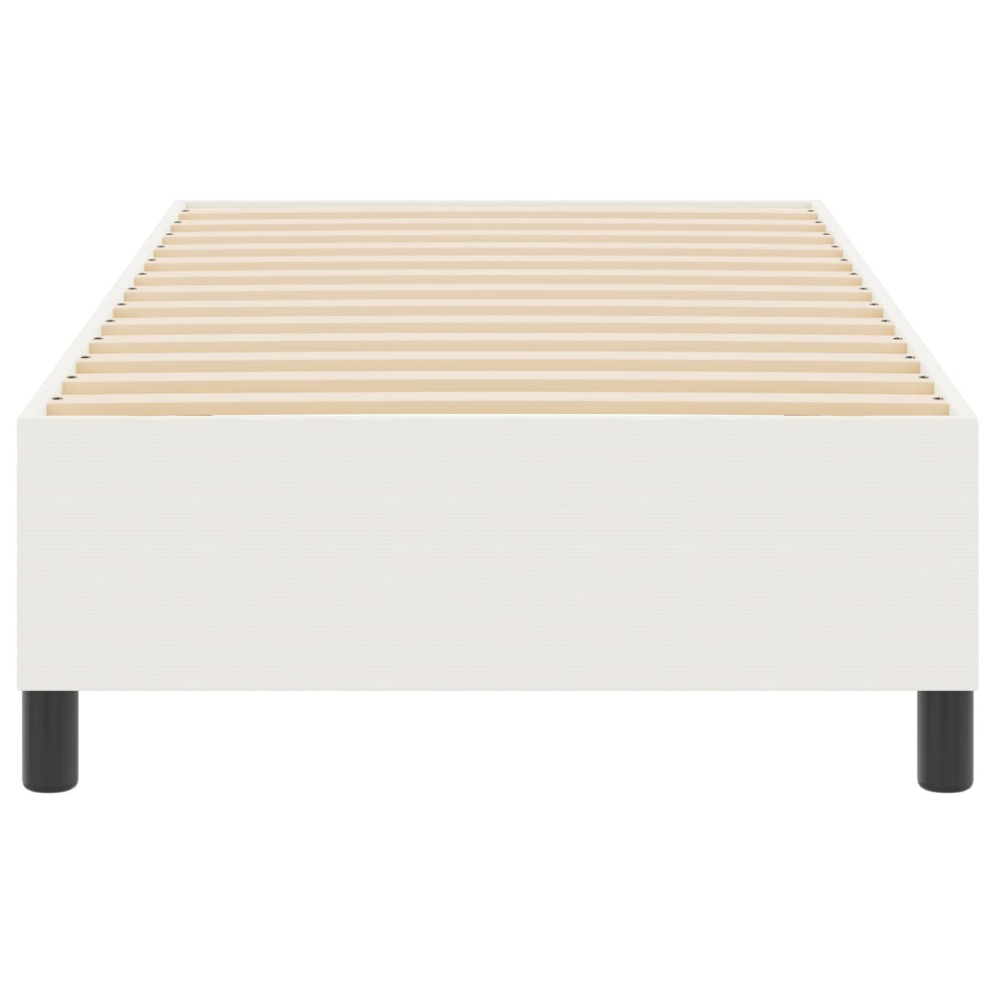 Boxspring Bed Corduroy Stof Crème 100 x 200 cm