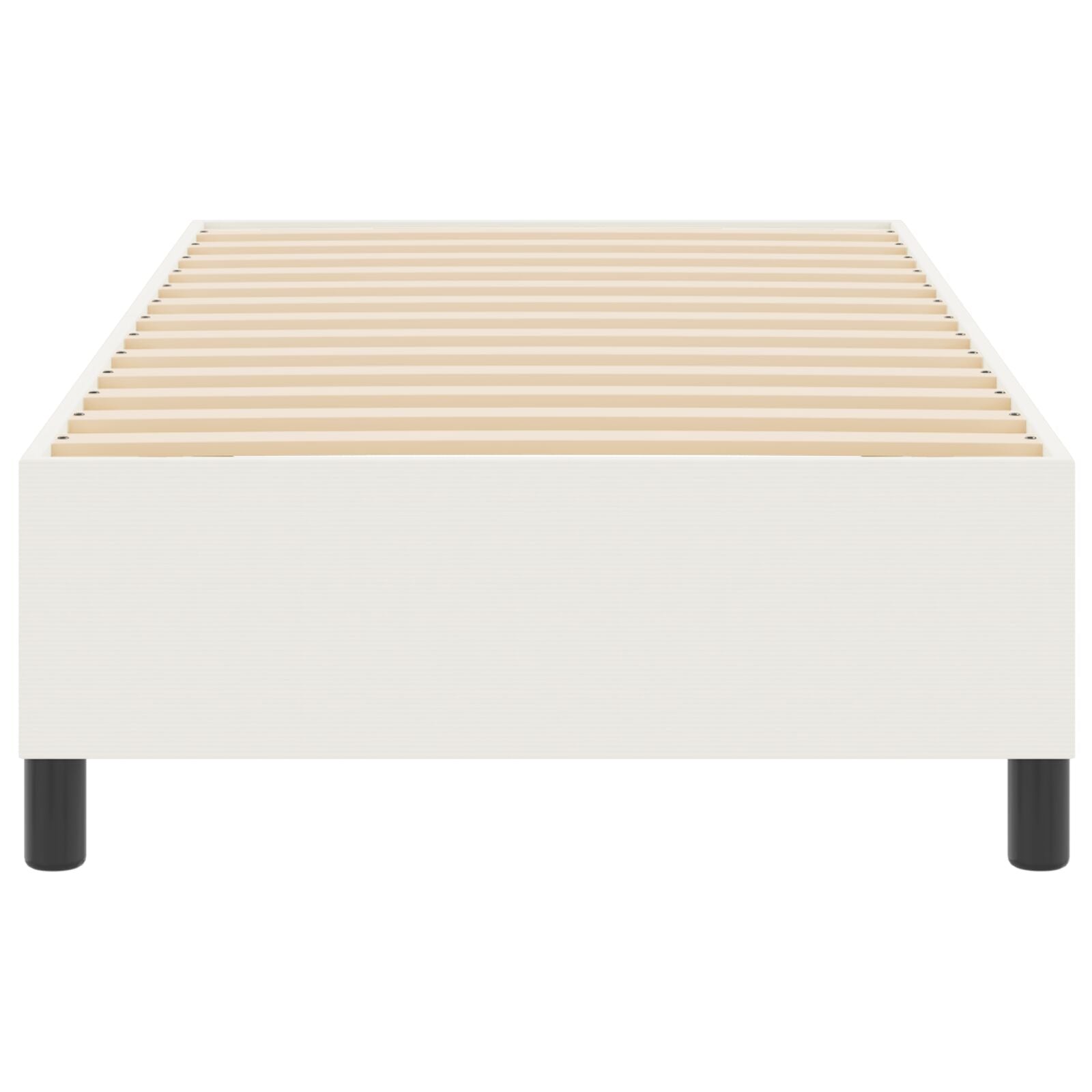 Boxspring Bed Corduroy Stof Crème 100 x 200 cm