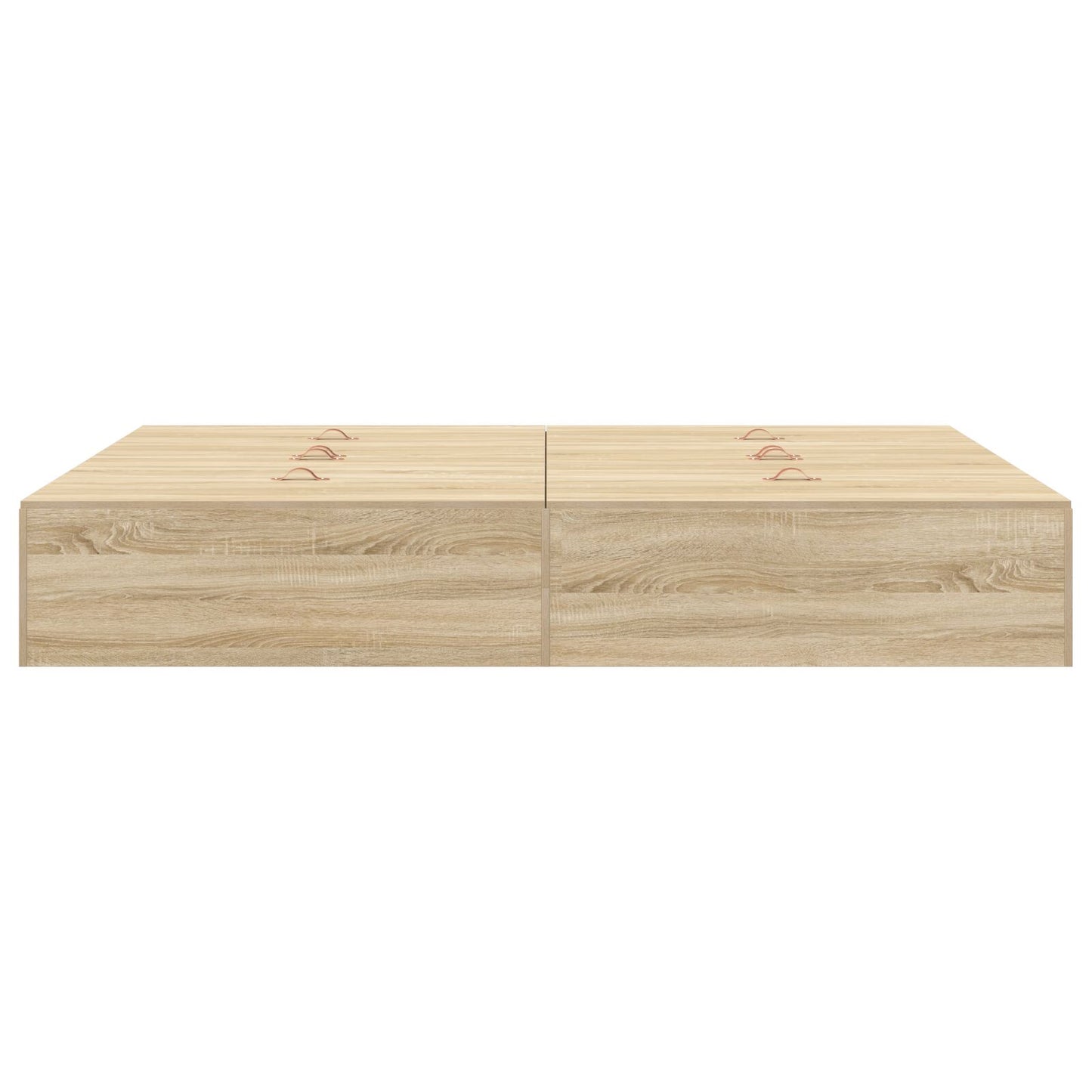Bed Met Opbergruimte Bewerkt Hout 140 X 200 Cm Sonoma Eiken 140 x 190 cm