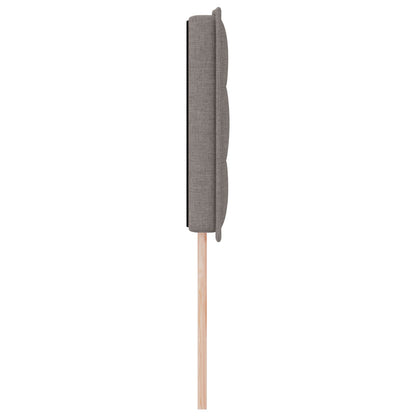 Hoofdbord Lijnen Ontwerp Stof Taupe 160 cm Lage hoofdbord