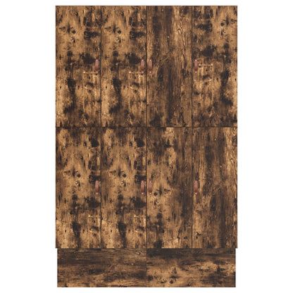 Opslagbed Gerookt Eiken Bewerkt Hout 140 X 190 Cm Opslag Artisanaal Eiken