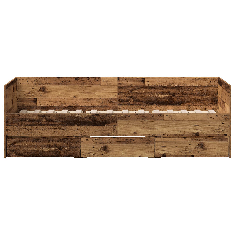 Rustiek Dagbed Gelaagd Hout Duurzaam Oud hout 90 x 200 cm
