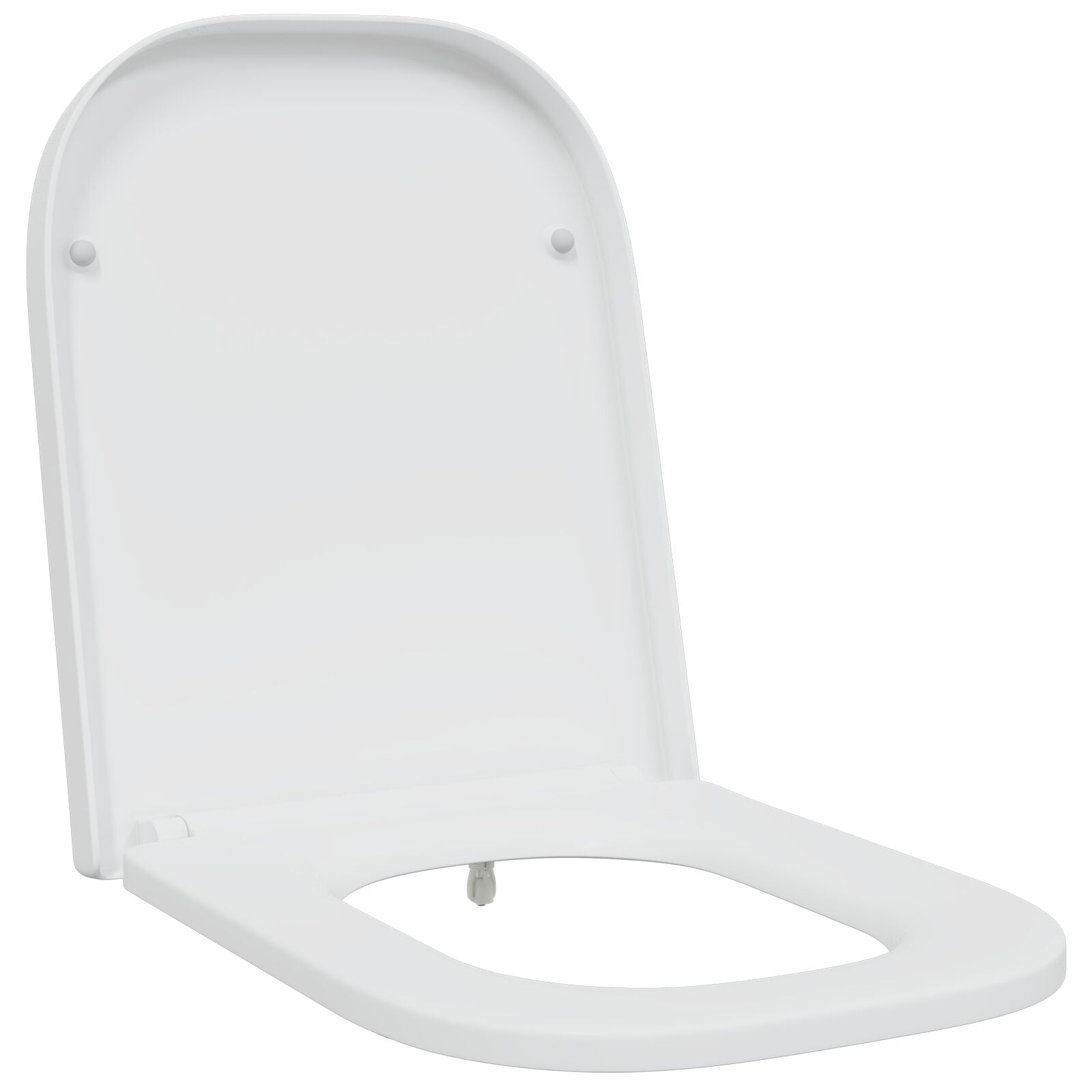 Snelsluiting Toiletbril Met Soft Close Duroplast Wit