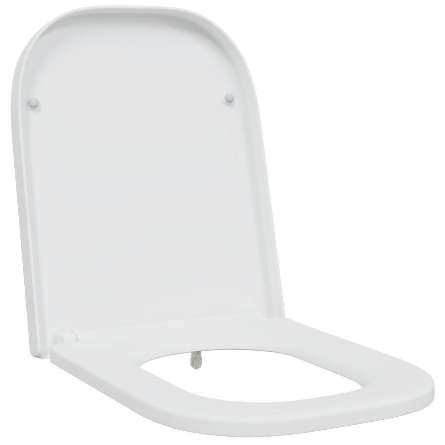 Snelsluiting Toiletbril Met Soft Close Duroplast Wit