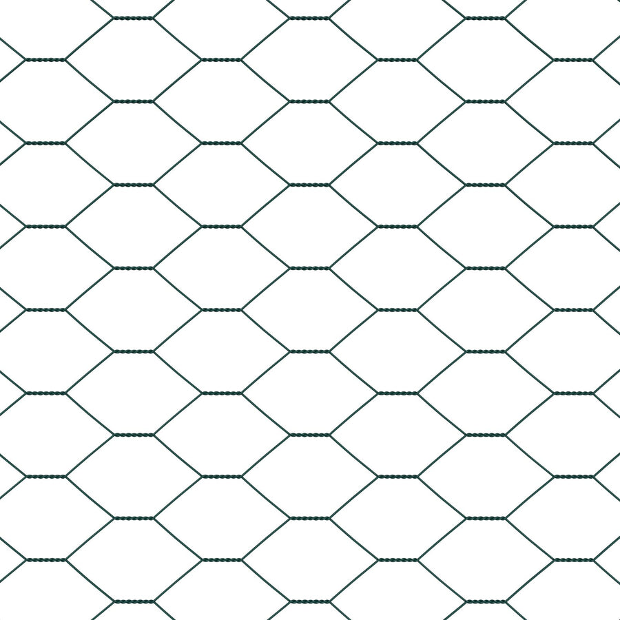 Hexagonaal Hek 1.5X100 M Staal Groen 100 x 1.5 m 50 mm