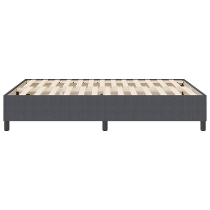 Boxspringbed Corduroy Stof Donkergrijs 140 x 200 cm