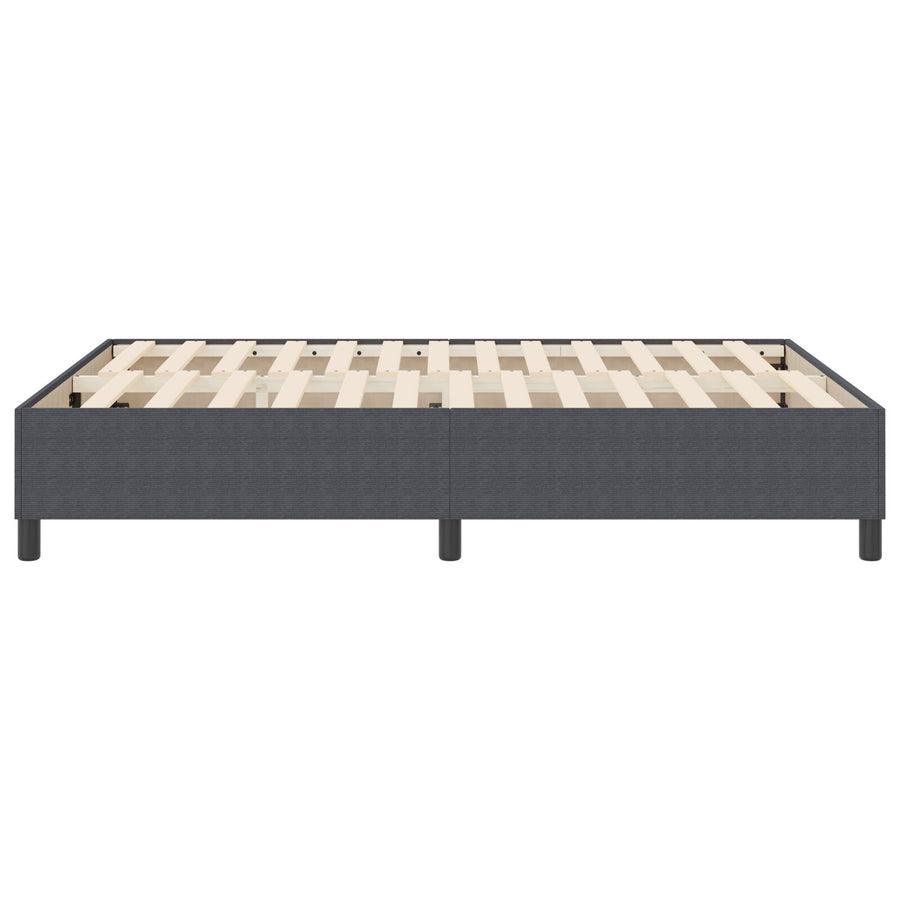Boxspringbed Corduroy Stof Donkergrijs 140 x 200 cm