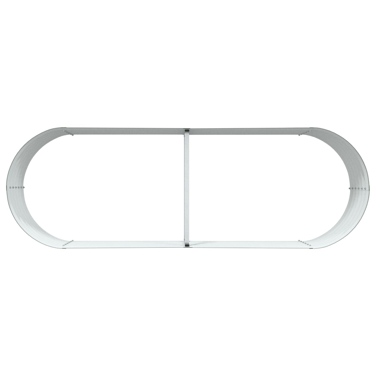 Tuin Verhoogd Bed Gegalvaniseerd Staal 240 x 80 x 44 cm Groen