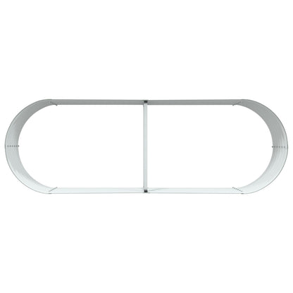 Tuin Verhoogd Bed Gegalvaniseerd Staal 240 x 80 x 44 cm Groen