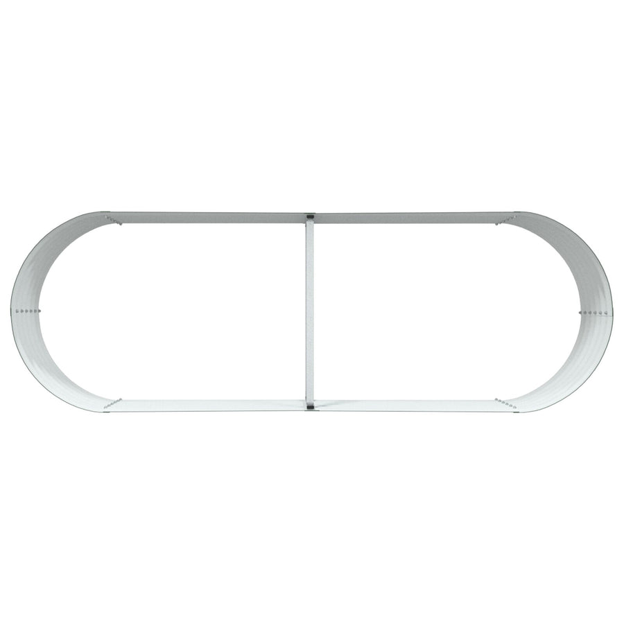 Tuin Verhoogd Bed Gegalvaniseerd Staal 240 x 80 x 44 cm Groen