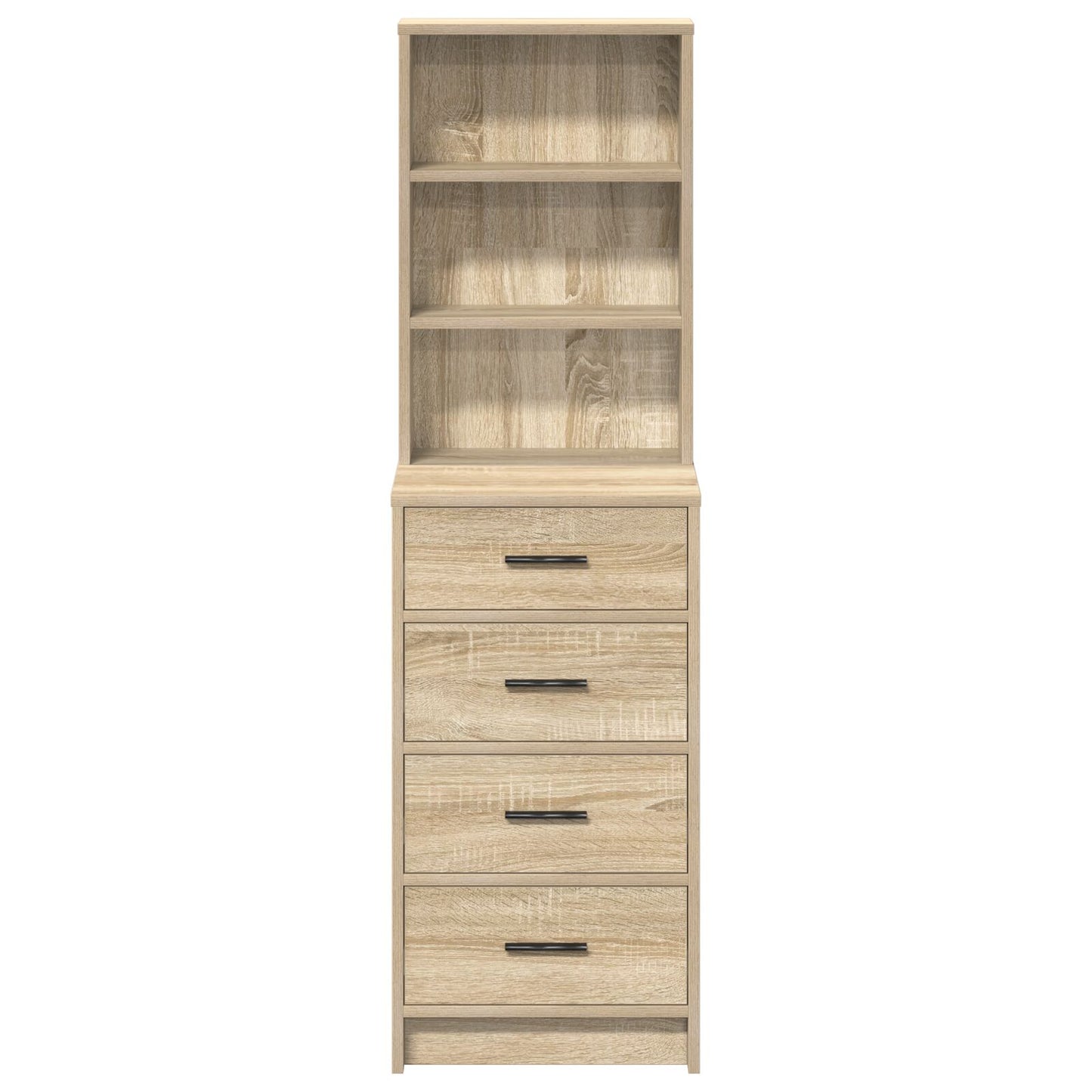 Highboard 40X41X135 Cm Bewerkt Hout Sonoma eik