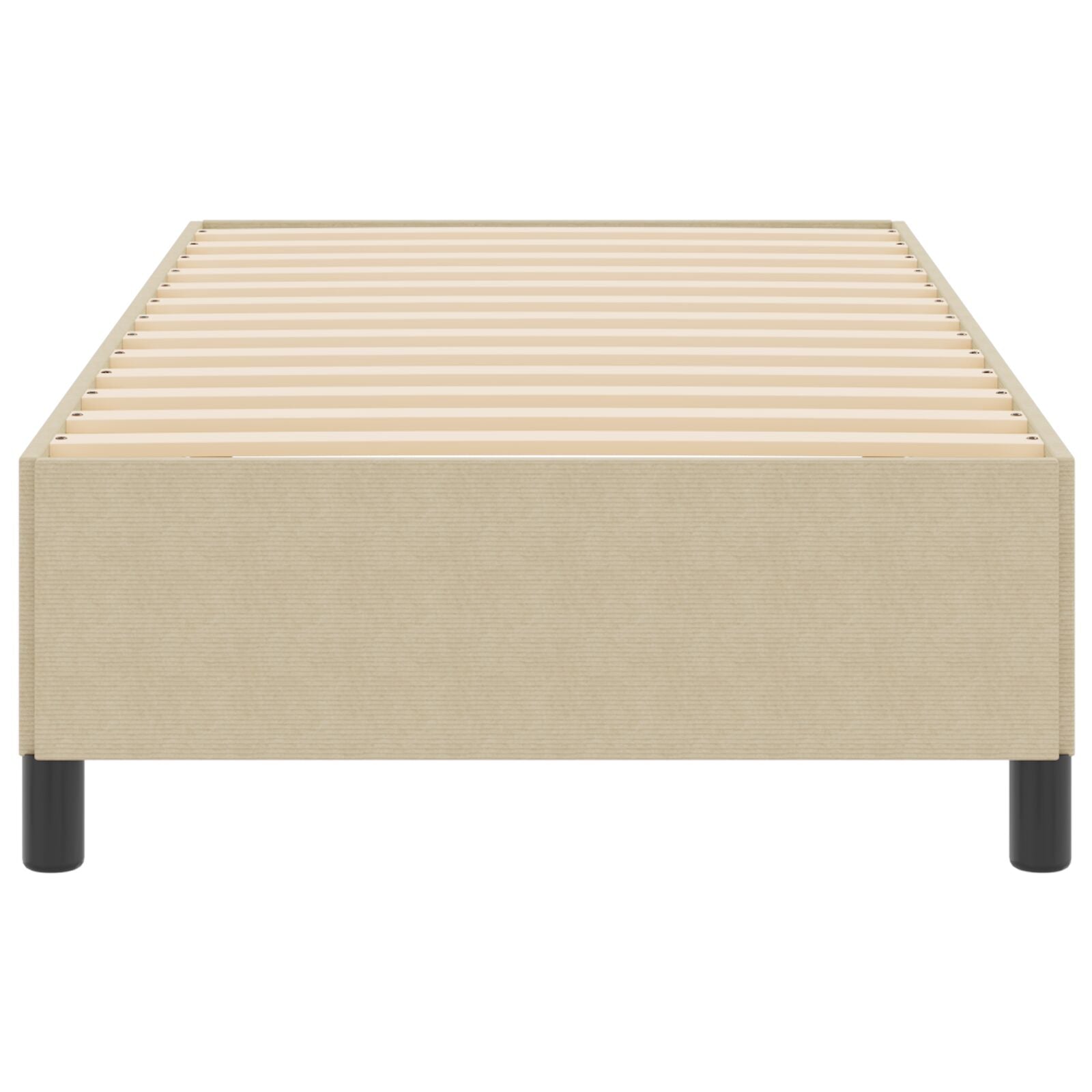 Bedframe Corduroy Stof Lichtgroen grijs 80 x 200 cm