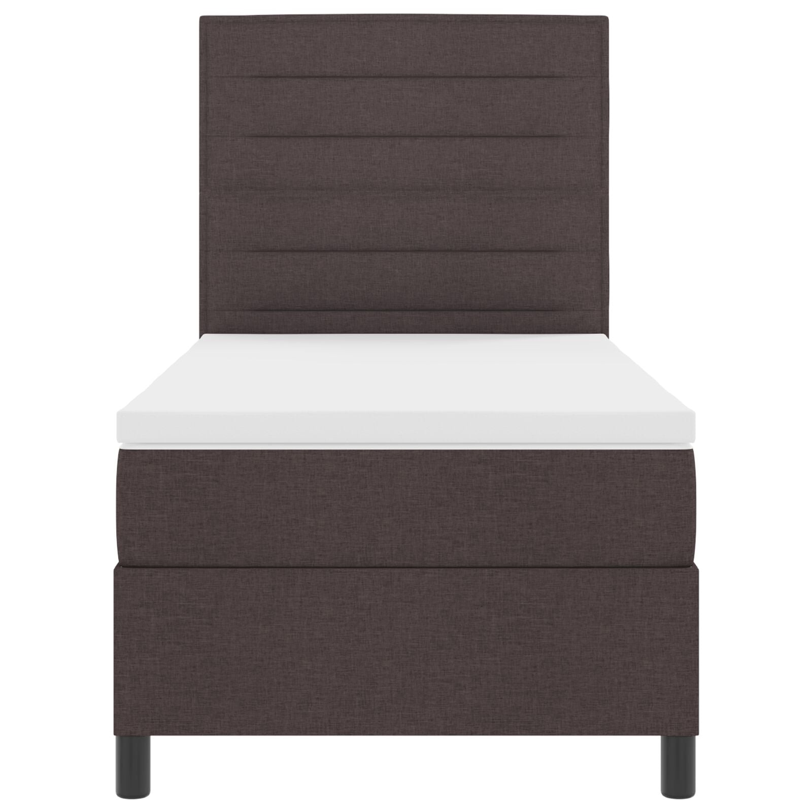 Veringsbed Met Matras Stof Donkerbruin 90 x 200 cm Lijnen ontwerp