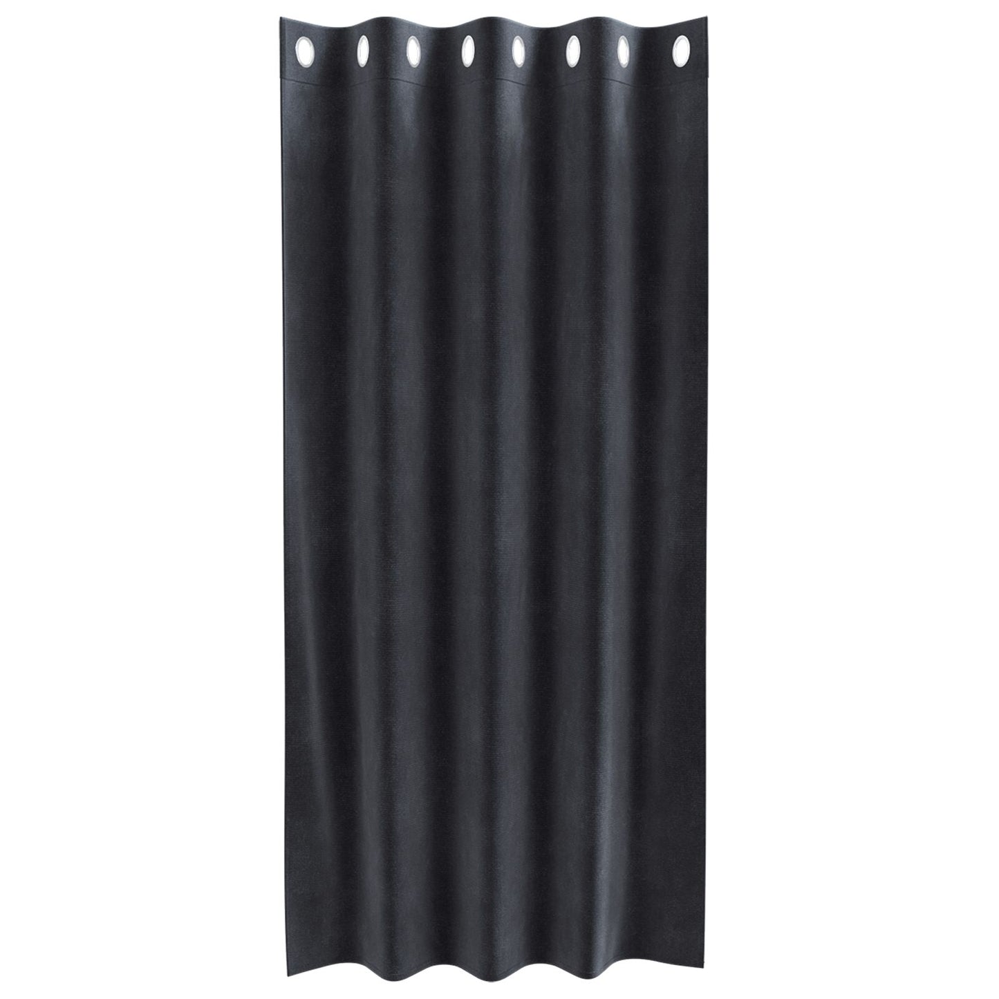 Verduisteringsgordijnen 2 Stuks Velours Donkergrijs 140 x 175 cm met oogjes