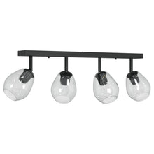 Plafondlamp Met Verstelbare Glazen Lampenkap Anthraciet E27 4