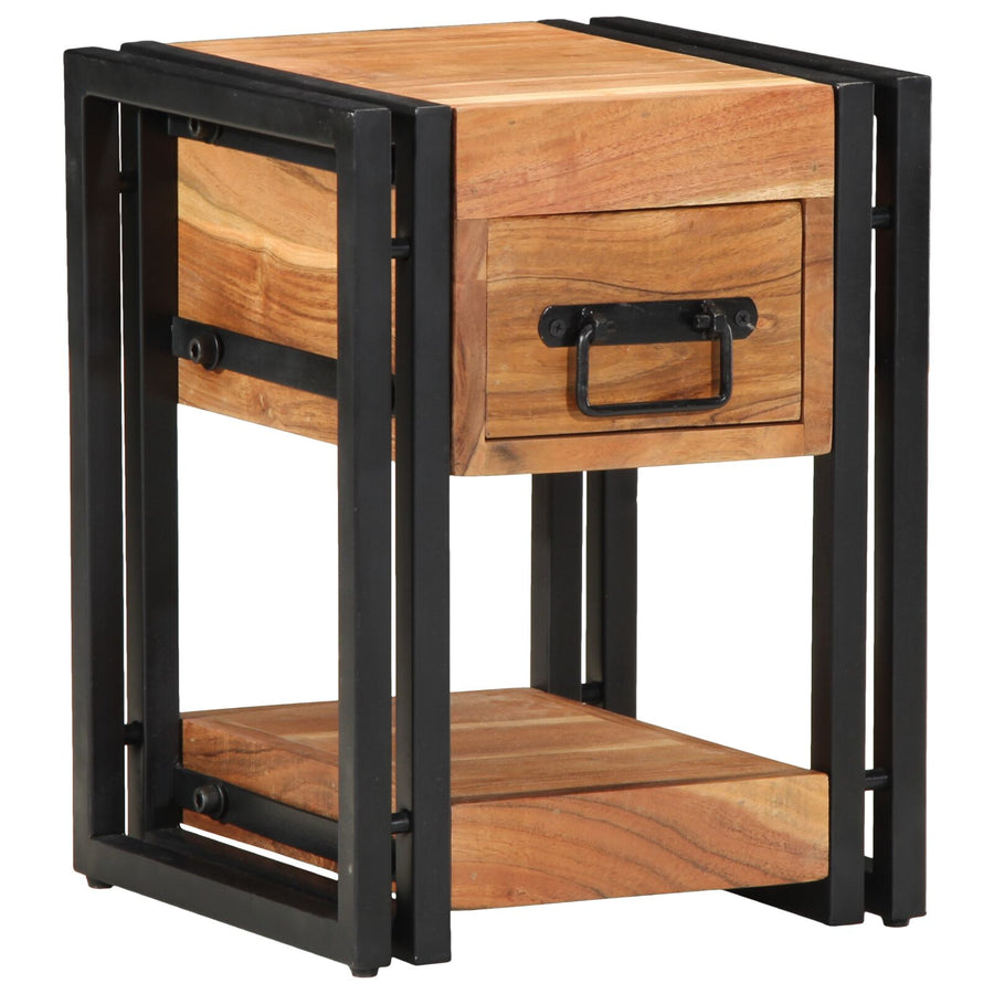 Nachtkastjes 2 Stuks Massief Hout Acaciahout 30 x 30 x 40 cm Massief acaciahout