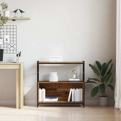 Boekenkast 80X30X Engineered Hout 78,5 cm Gerookt eiken