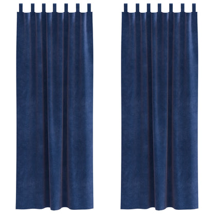 Zwarte Outlineroeken 2 Stuks Donkerblauwe Fluweel Marineblauw 140 x 225 cm met hanglussen