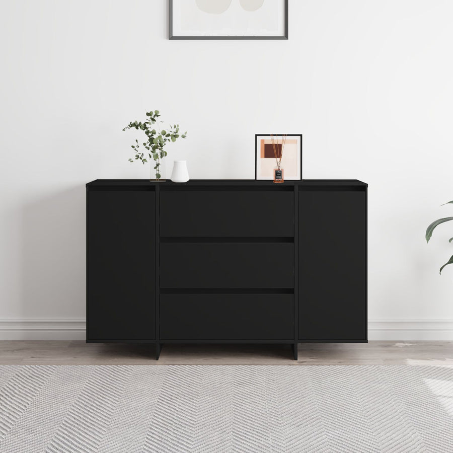 Zijtafel Zwart Gefabriceerd Hout Zijtafel Rechthoekig Modern