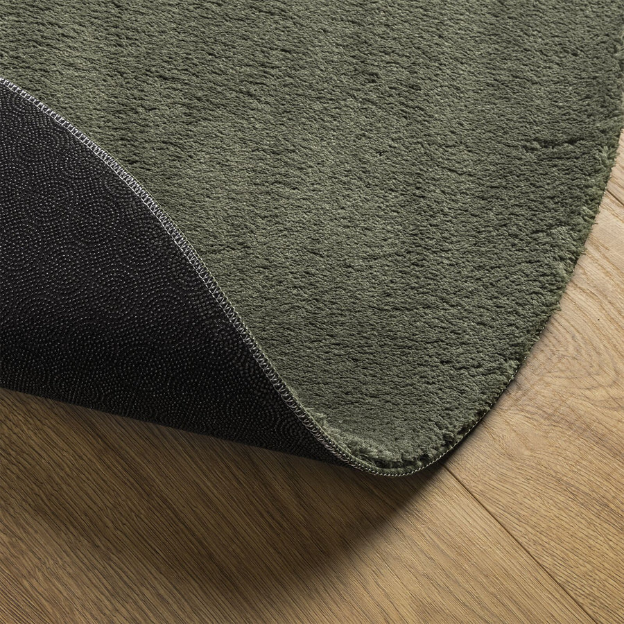 Vloerkleden Polyester Vloerkleden Ovaal Bosgroen 120 x 170 cm