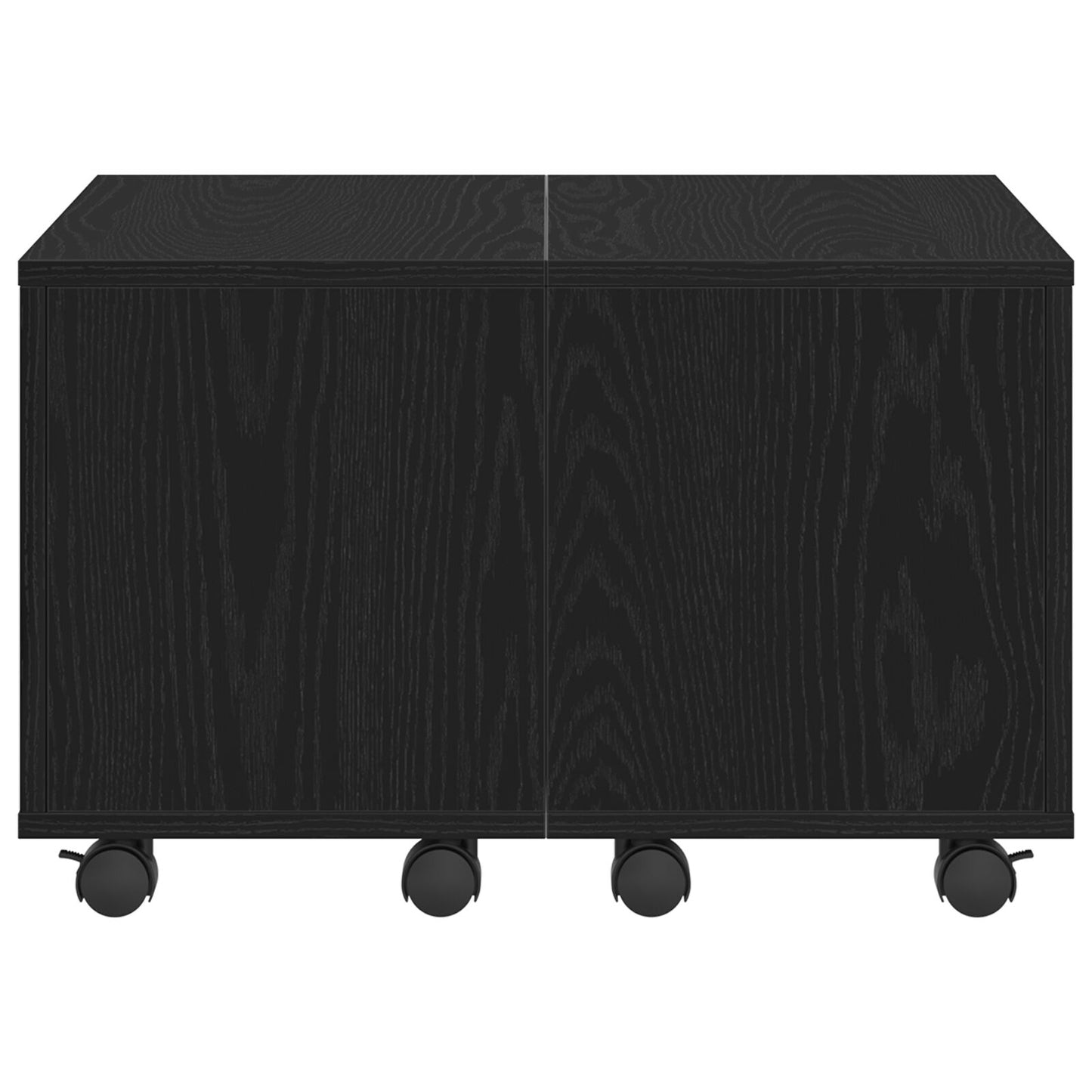 Salontafel Zwarte Eik 60X60X38 Cm Geengineerd Hout