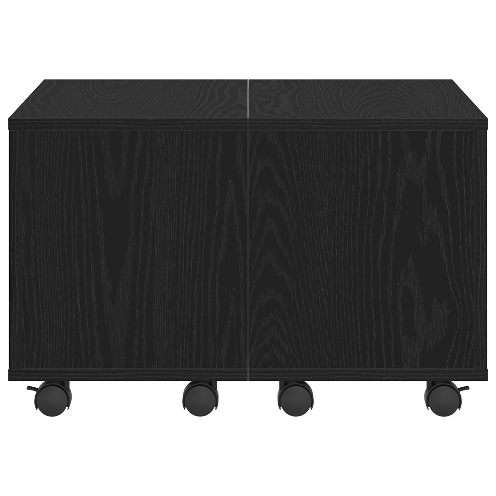 Salontafel Zwarte Eik 60X60X38 Cm Geengineerd Hout