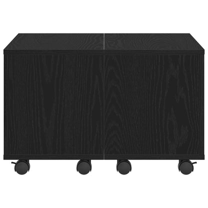 Salontafel Zwarte Eik 60X60X38 Cm Geengineerd Hout