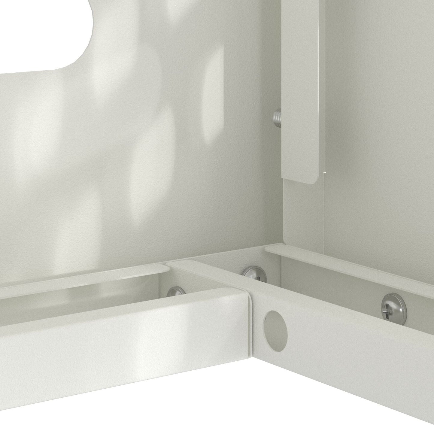 Airconditioner Beschermhoes Staal Wit 110 x 50 x 80 cm