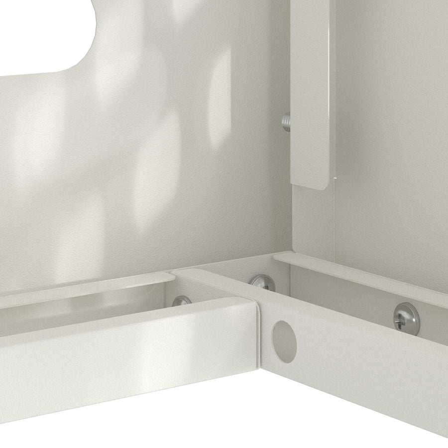 Airconditioner Beschermhoes Staal Wit 110 x 50 x 80 cm