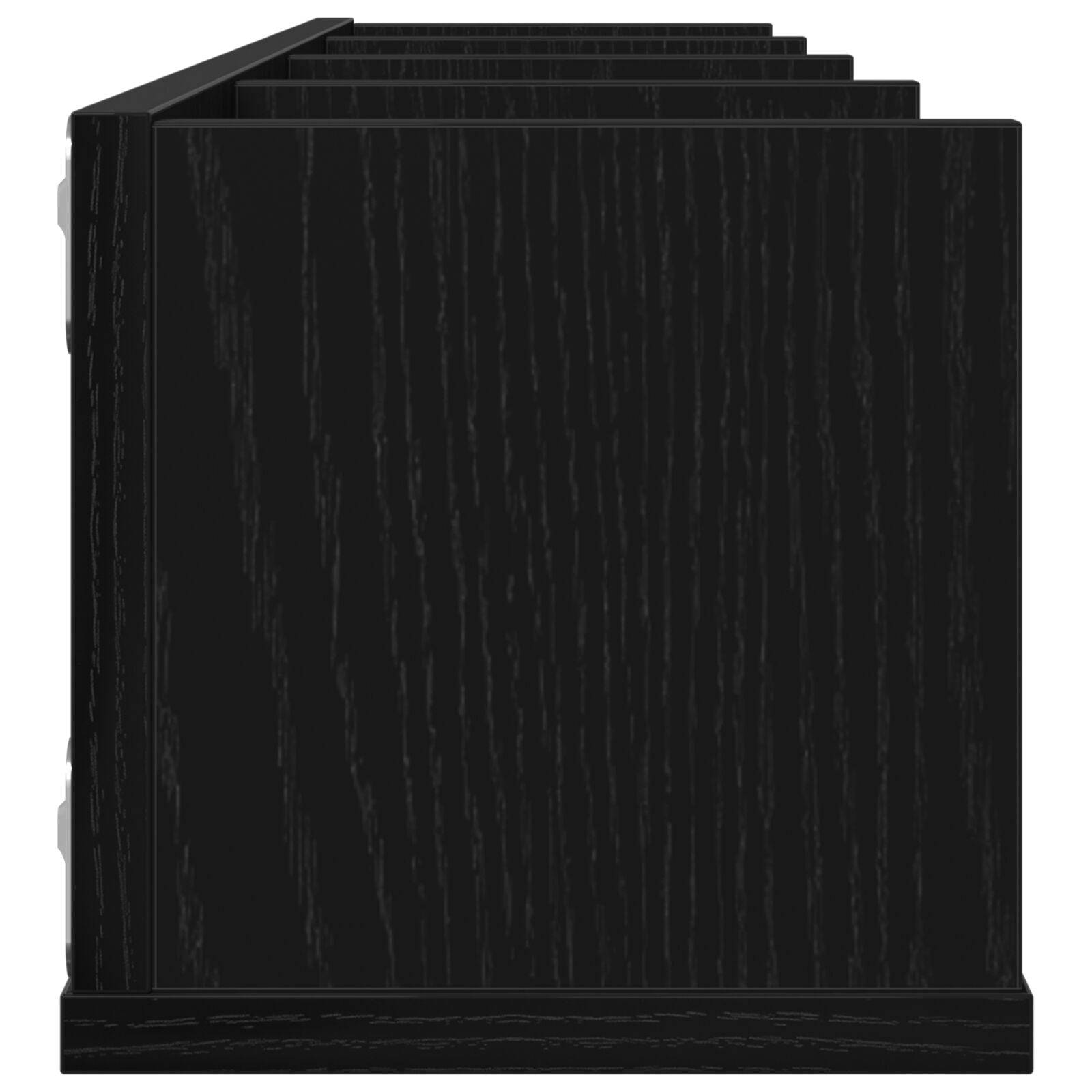Cd Wandplank 100X18X18 Cm Geengineerd Hout Zwart eiken