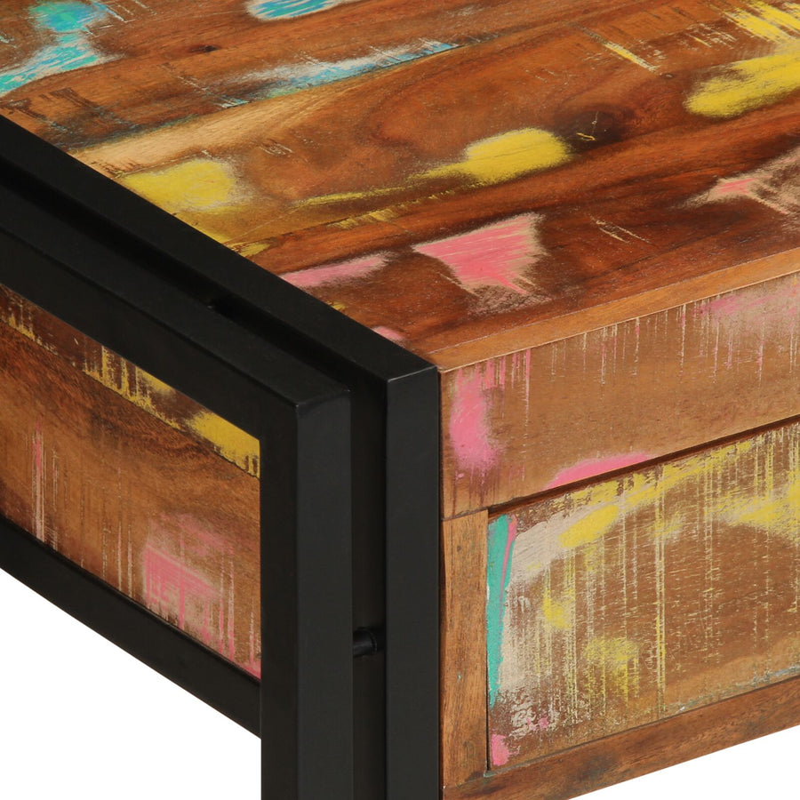 Console Tafel Meerkleurig 120X33X75 Cm Massief Hout Gerecycled 120 cm Massief gerecycled hout