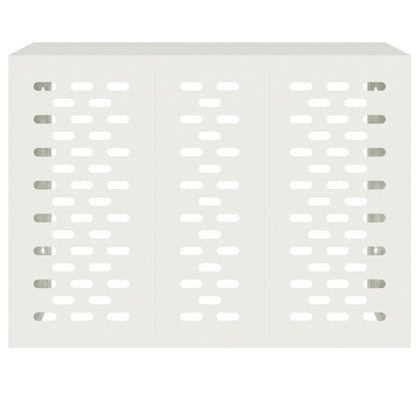 Airconditioner Beschermhoes Staal Wit 110 x 50 x 80 cm