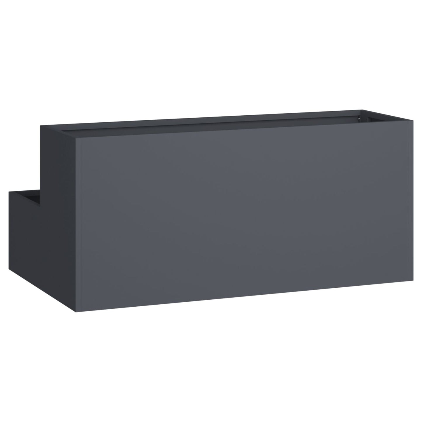 Tuinplanter 2-Niveau Plastic 100 x 60 x 45 cm Anthraciet