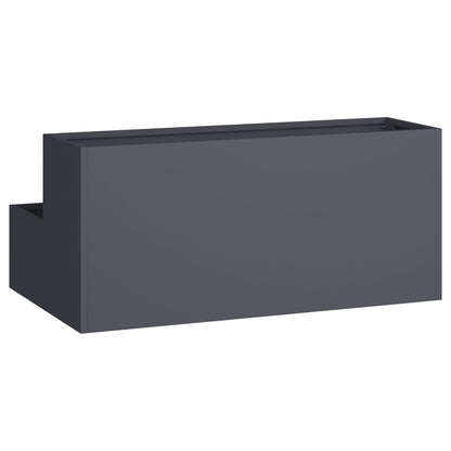 Tuinplanter 2-Niveau Plastic 100 x 60 x 45 cm Anthraciet