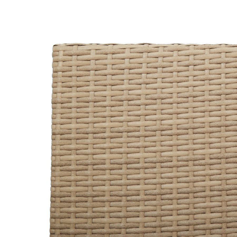 Stapelbare Tuinstoelen Met Kussens 2 Stuks Poly Rattan Beige Riet