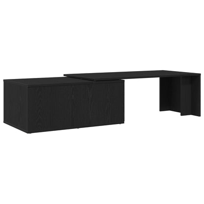 Salontafel Zwart Eiken 150X50X35 Cm Gelaagd Hout