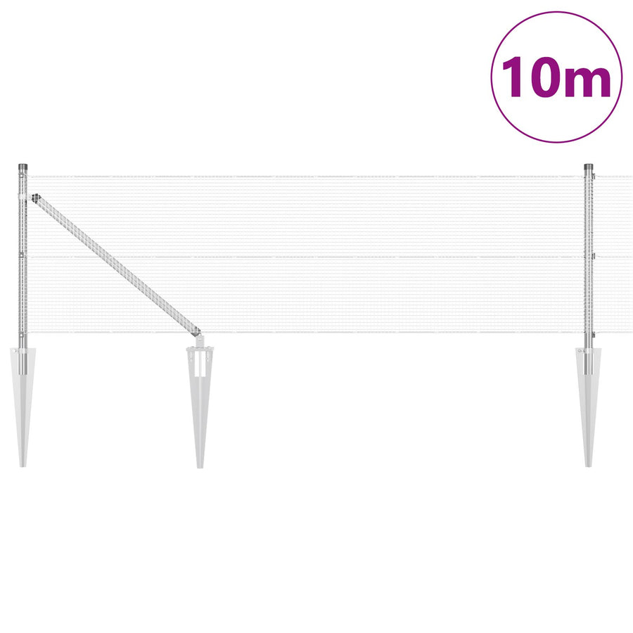 Gegalvaniseerd Draadhek Met 7 Spijker Posten 0.8X10 M Gegalvaniseerd Staal Gegalvaniseerd Staal
